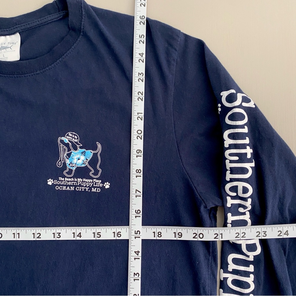 Spicy Tuna Mens Long Sleeve Shirt | Size L | Southern Puppy Life Ocean City MD - Picture 7 of 8